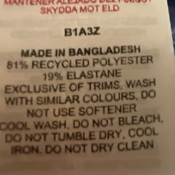 Gymshark Blue Cropped Ruched Hoodie - Picture 3 of 3